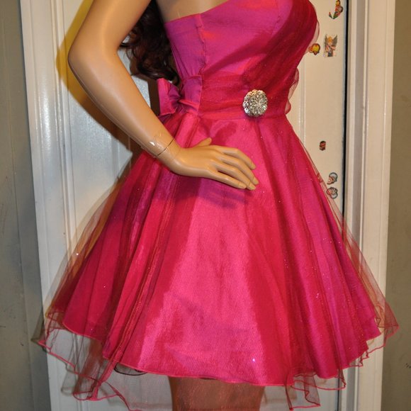 Women's Elegant Dress sweetheart shape Mesh Sleeveless Party Prom Wear Sequin - Picture 3 of 6